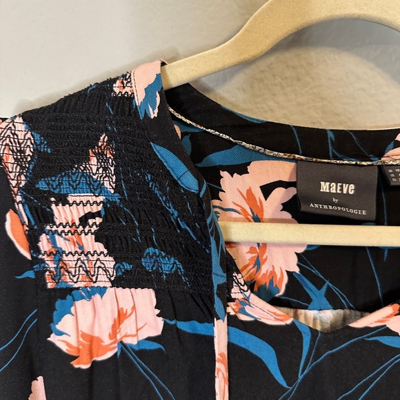 Maeve by Anthropologie Ragonda Tunic Dress with Rich Floral Pattern - Picture 10 of 13